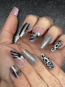Pose de pasules américaines et nailart airbrush - AudreyNails 63