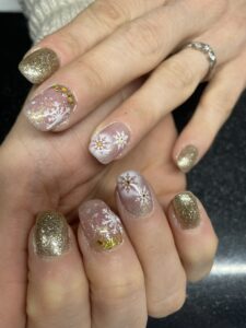 Nailart airbrush flocon de neige ABN33