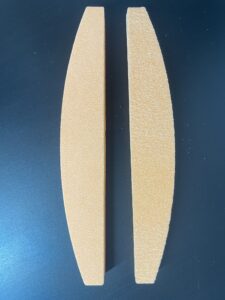 Lime à ongles double face 100/180 orange pour préparation NailArt